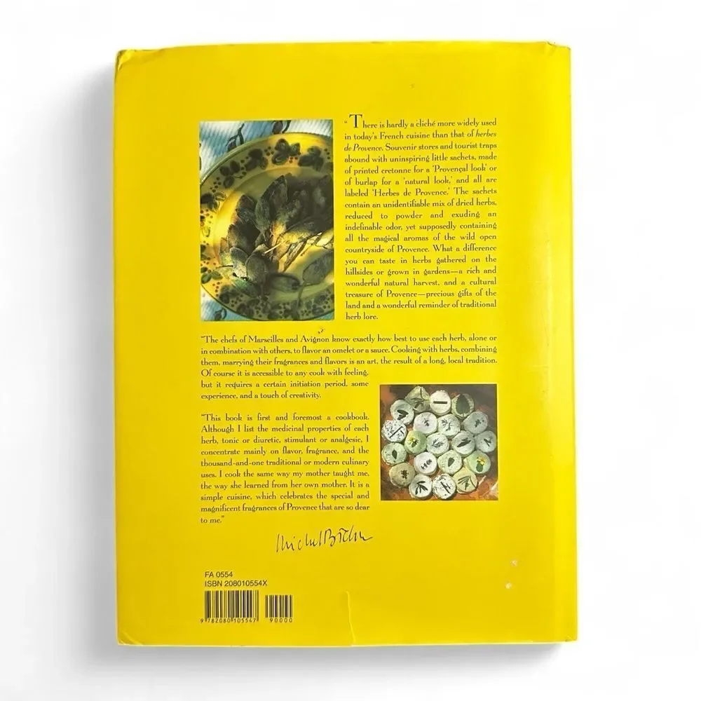 Michel Biehn Cooking with Herbs Provence Cookbook Hardcover Classic